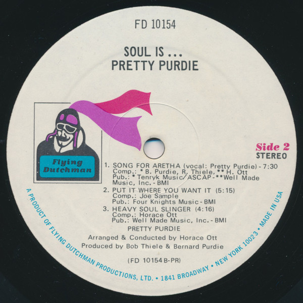 Bernard Purdie - Soul Is... Pretty Purdie | Flying Dutchman (FD-10154) - 3