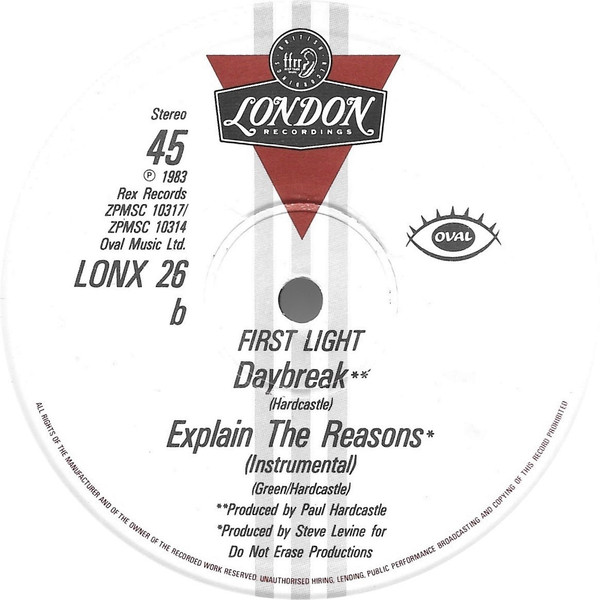 First Light - Explain The Reasons (18 Minutes Of First Light) | London Records (LONX 26) - 4