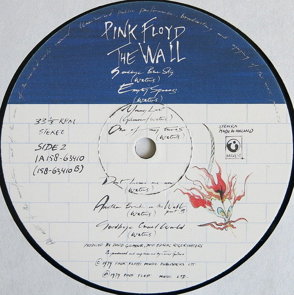 Pink Floyd - The Wall | Harvest (1A 158-63410) - 4