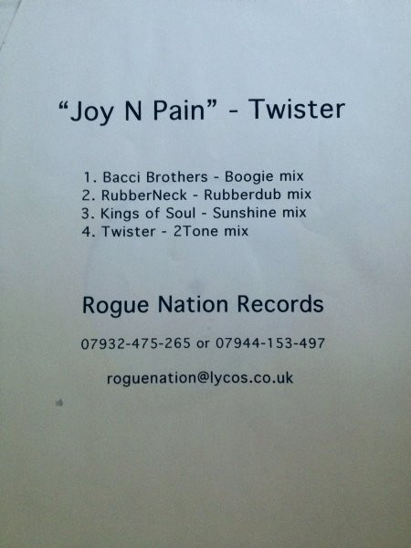 Twister - Joy N Pain | Rogue Nation (ROG001) - 2
