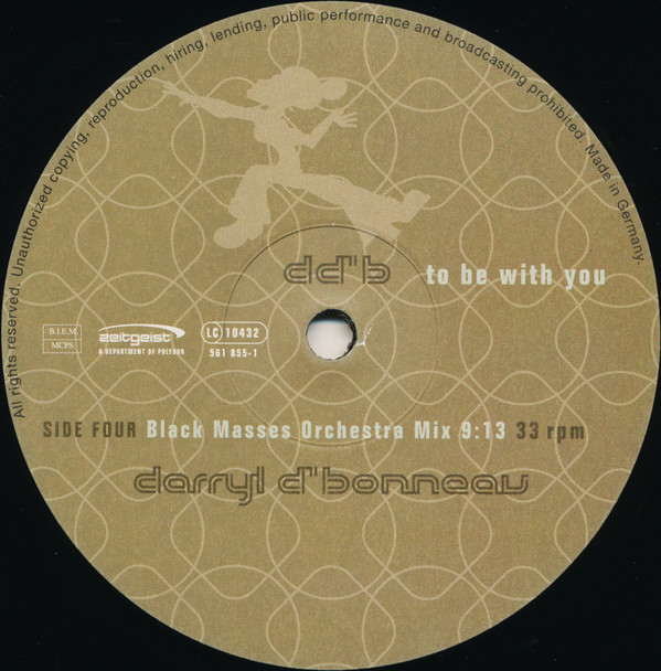 Darryl D'Bonneau - To Be With You | Zeitgeist (561 853-1) - 5