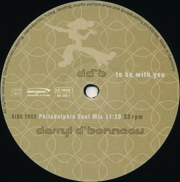 Darryl D'Bonneau - To Be With You | Zeitgeist (561 853-1) - 4