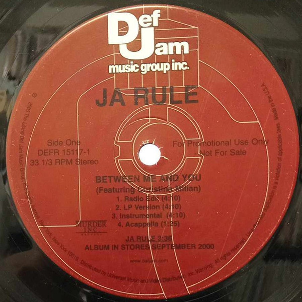 Ja Rule - Between Me And You | Def Jam Recordings (DEFR 15117-1) Ja Rule - Between Me And You | Def Jam Recordings (DEFR 15117-1)