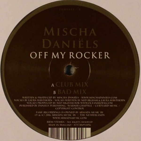 Mischa Daniëls - Off My Rocker | Fame Recordings (FAME012) Mischa Daniëls - Off My Rocker | Fame Recordings (FAME012)