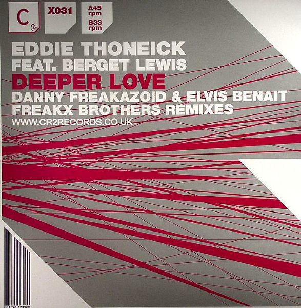 Eddie Thoneick Feat. Berget Lewis - Deeper Love | CR2 Records (12C2X031)