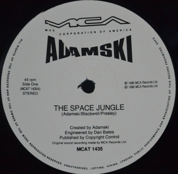 Adamski - The Space Jungle (Earthquake Remix) | MCA Records (MCAΤ 1435) - 4