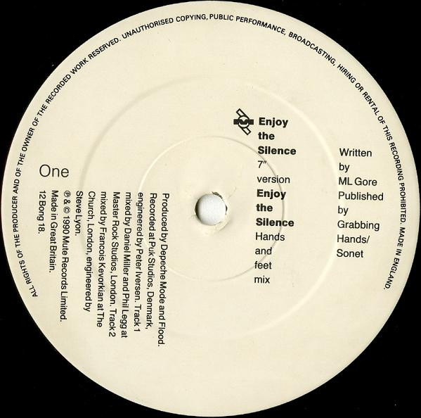 Depeche Mode - Enjoy The Silence | Mute (12 Bong 18) - 3