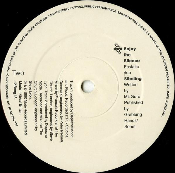 Depeche Mode - Enjoy The Silence | Mute (12 Bong 18) - 4