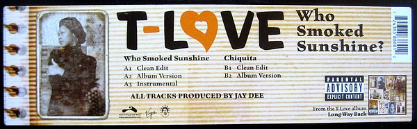 T Love - Who Smoked Sunshine? | Astralwerks (ASW 38860) - 4