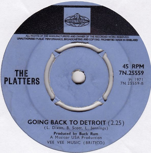 The Platters - Sweet, Sweet Lovin' | Pye International (7N.25559) - 2