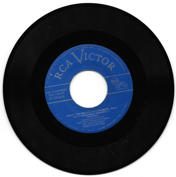 Perez Prado And His Orchestra - Cherry Pink And Apple Blossom White / Rhythm Sticks | RCA Victor (47-5965) - 3 Perez Prado And His Orchestra - Cherry Pink And Apple Blossom White / Rhythm Sticks | RCA Victor (47-5965) - 3