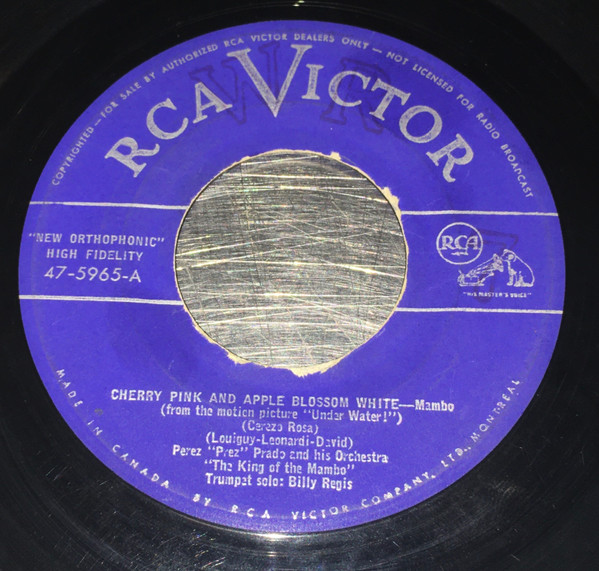 Perez Prado And His Orchestra - Cherry Pink And Apple Blossom White / Rhythm Sticks | RCA Victor (47-5965) - main Perez Prado And His Orchestra - Cherry Pink And Apple Blossom White / Rhythm Sticks | RCA Victor (47-5965) - main