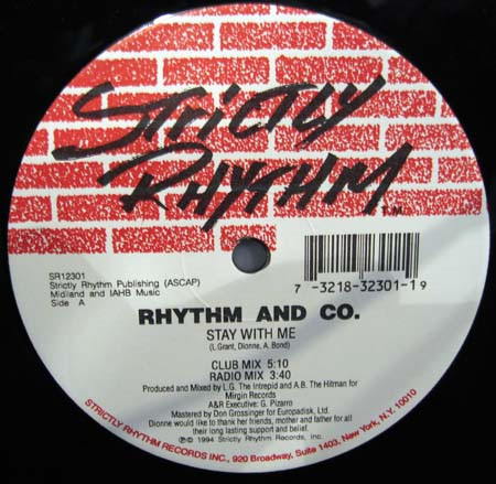 Rhythm And Co. - Stay With Me | Strictly Rhythm (SR12301)