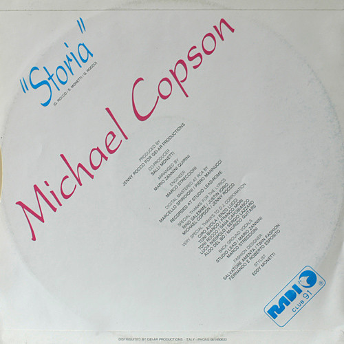 Michael Copson - Storia | Gei-Ar Productions (JR 009) - 2