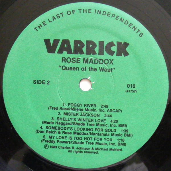 Rose Maddox - Queen Of The West | Varrick Records (010) - 4