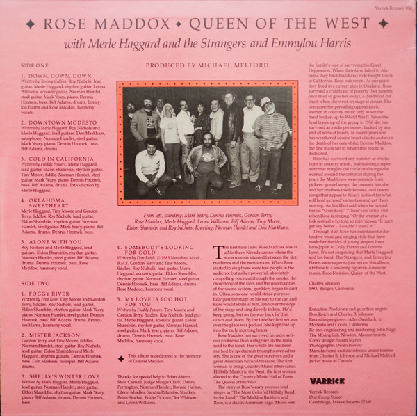 Rose Maddox - Queen Of The West | Varrick Records (010) - 2