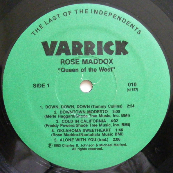 Rose Maddox - Queen Of The West | Varrick Records (010) - 3