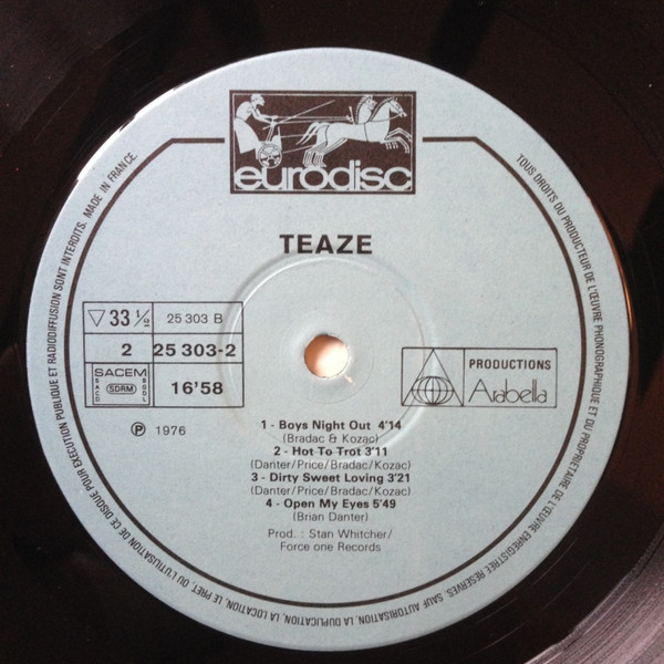 Teaze - Teaze | Eurodisc (913 138) - 4