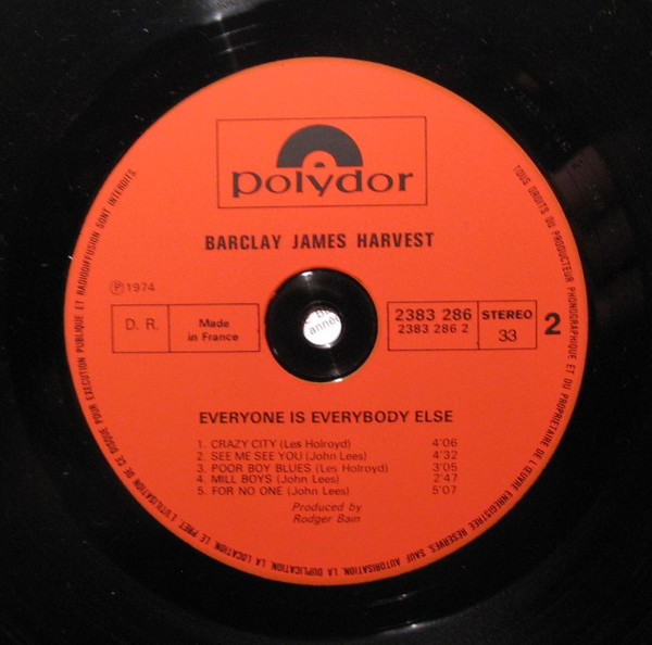 Barclay James Harvest - Everyone Is Everybody Else | Polydor (2383 286) - 4