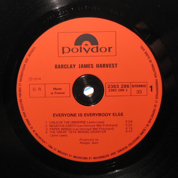 Barclay James Harvest - Everyone Is Everybody Else | Polydor (2383 286) - 3