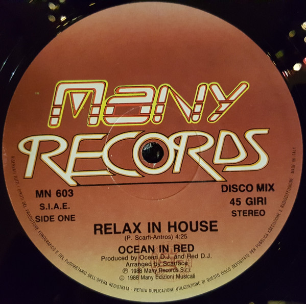Ocean In Red - Relax In House | Many Records (MN 603)