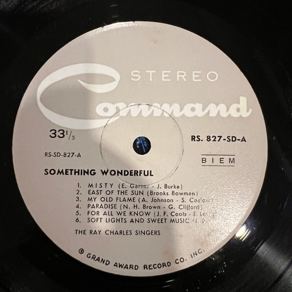 The Ray Charles Singers - Something Wonderful | Command (RS 827 SD) - 3