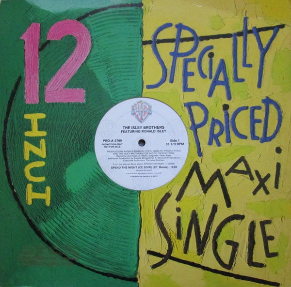 The Isley Brothers Featuring Ronald Isley - Spend The Night (Remix) | Warner Bros. Records (PRO-A-3709) - 3