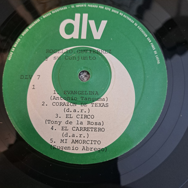 Rogelio Gutierrez Y Su Conjunto - Mas Polkas | DLV (D.L.V. 7) - 3 Rogelio Gutierrez Y Su Conjunto - Mas Polkas | DLV (D.L.V. 7) - 3