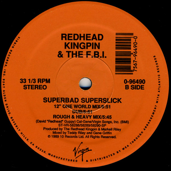 Redhead Kingpin And The FBI - We Rock The Mic Right | Virgin Records America, Inc. (0-96490)