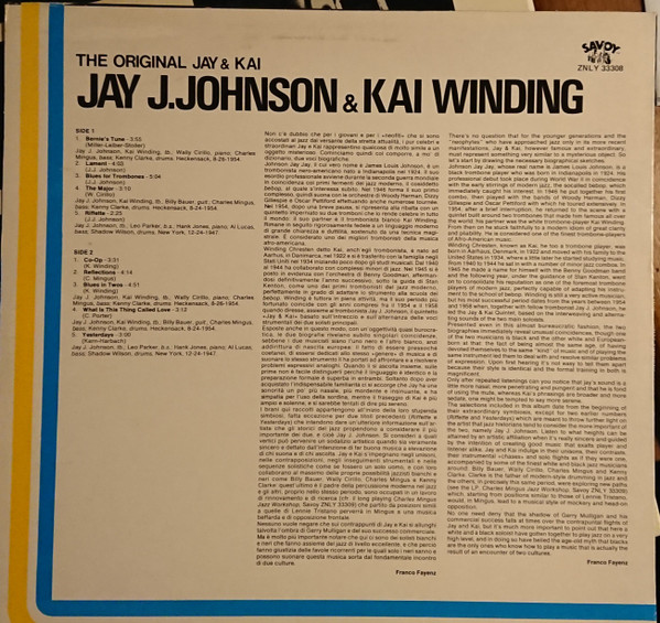 J.J. Johnson & Kai Winding - The Original Jay & Kai | Savoy Records (ZNLY 33308) - 2 J.J. Johnson & Kai Winding - The Original Jay & Kai | Savoy Records (ZNLY 33308) - 2