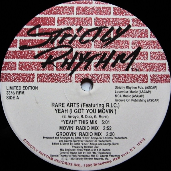 Rare Arts  &  R.I.C. - Yeah (I Got You Movin') | Strictly Rhythm (Rare Arts)