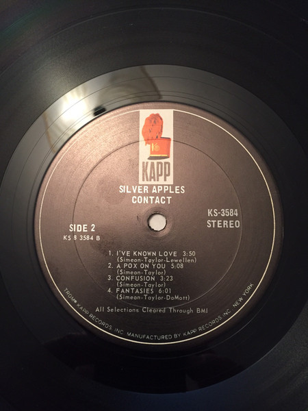 Silver Apples - Contact | Kapp Records (KS-3584) - 4