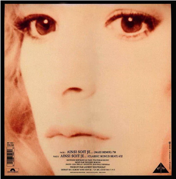 Mylène Farmer - Ainsi Soit Je... (Maxi Remix) | Polydor (887 448-1) - 2 Mylène Farmer - Ainsi Soit Je... (Maxi Remix) | Polydor (887 448-1) - 2