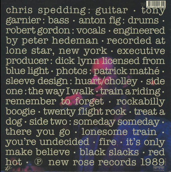 Robert Gordon - Live At Lone Star | New Rose Records (ROSE 173) - 2