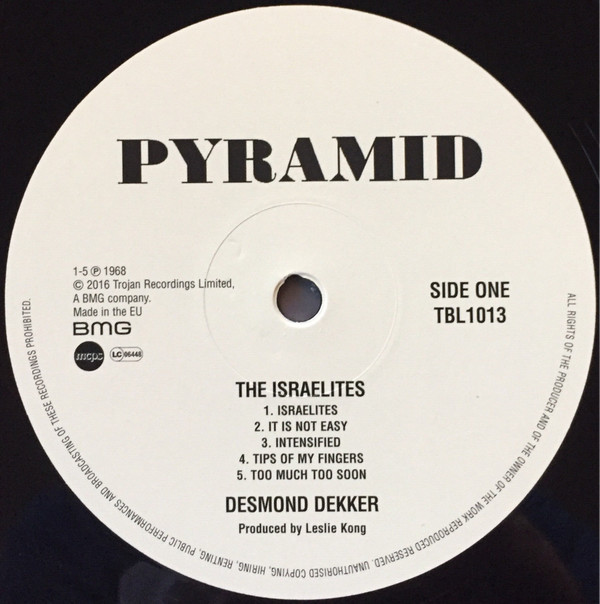 Desmond Dekker - The Israelites | Pyramid (TBL1013 MONO) - 3