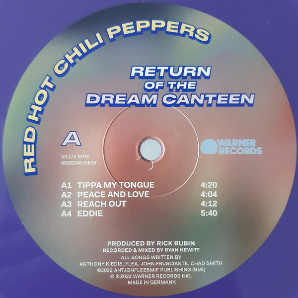 Red Hot Chili Peppers - Return Of The Dream Canteen | Warner Records (093624867357) - 3
