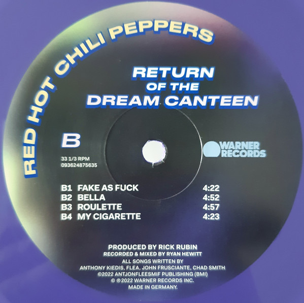 Red Hot Chili Peppers - Return Of The Dream Canteen | Warner Records (093624867357) - 4