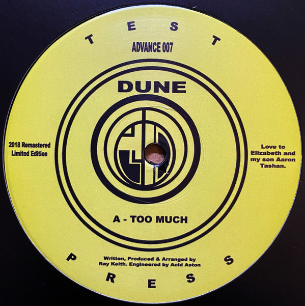 Dune - Too Much | Advance Records (ADVANCE 007) Dune - Too Much | Advance Records (ADVANCE 007)