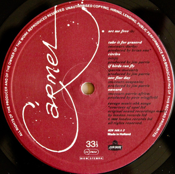Carmel - Set Me Free | London Records (828 148.1) - 2 Carmel - Set Me Free | London Records (828 148.1) - 2