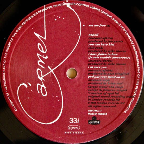 Carmel - Set Me Free | London Records (828 148.1)