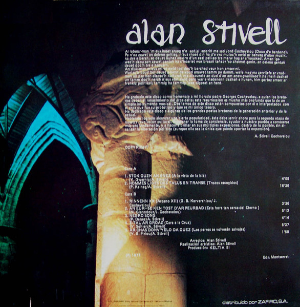 Alan Stivell - (Hacia La Isla) | Bocaccio Records (BS-32109) - 2
