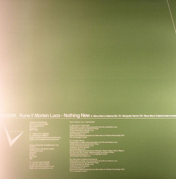 Rune - Nothing New | Variation Recordings (VAR 005R) - 2 Rune - Nothing New | Variation Recordings (VAR 005R) - 2