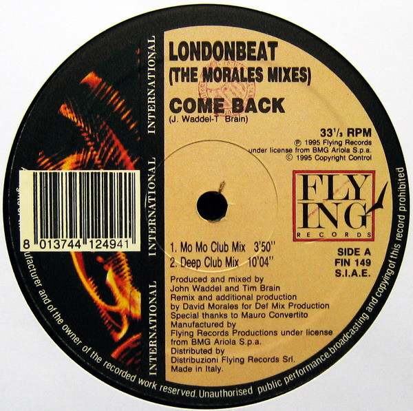 Londonbeat - Come Back (The Morales Mixes) | Flying International (FIN 149)