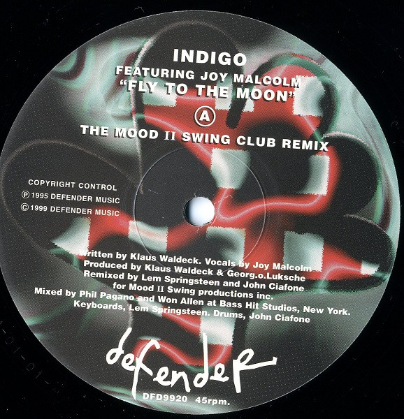 Indigo Featuring Joy Malcolm - Fly To The Moon | Defender Music (DFD9920)