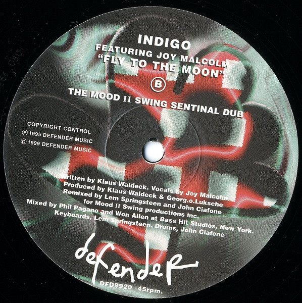 Indigo Featuring Joy Malcolm - Fly To The Moon | Defender Music (DFD9920) - 2