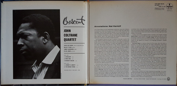 The John Coltrane Quartet - Crescent | Impulse! (AS-66) - 2 The John Coltrane Quartet - Crescent | Impulse! (AS-66) - 2