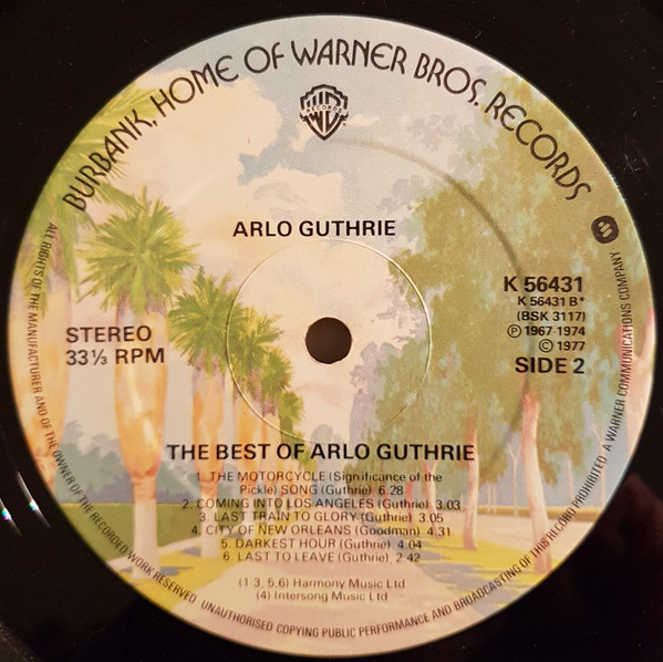 Arlo Guthrie - The Best Of Arlo Guthrie | Warner Bros. Records (K56431) - 4 Arlo Guthrie - The Best Of Arlo Guthrie | Warner Bros. Records (K56431) - 4