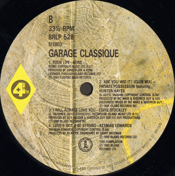 Various - Garage Classique | 4th & Broadway (BRLP 528) - 4