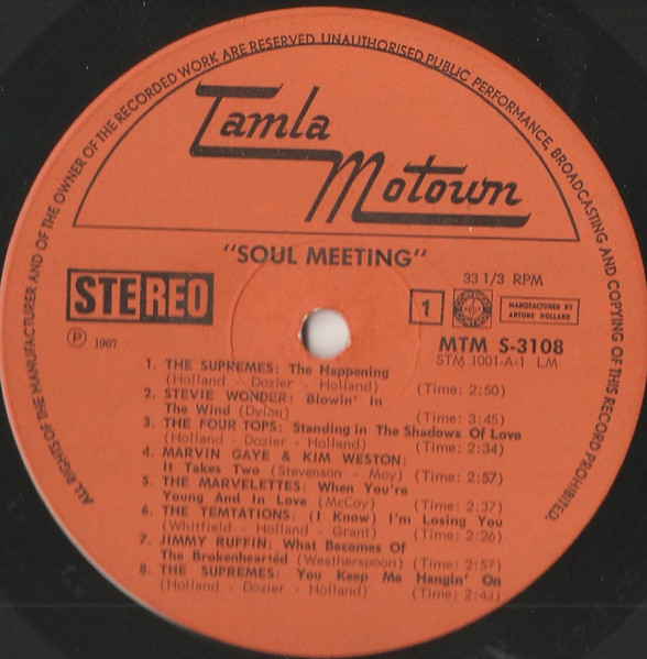 Various - The Tamla-Motown Sound! - Soul Meeting | Tamla Motown (PTM S-598) - 2