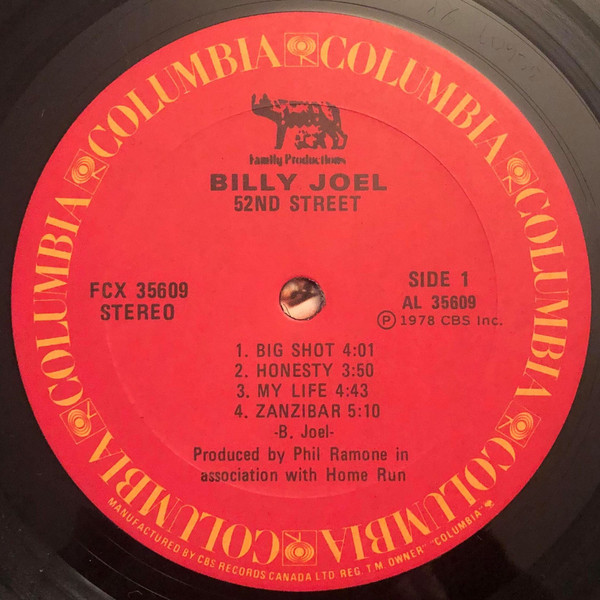 Billy Joel - 52nd Street | Columbia (FCX 35609) - 3